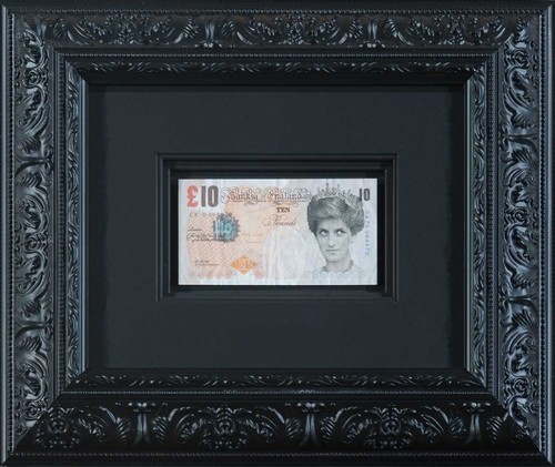 Banksy faced tenner - banksy,