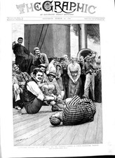 Old Antique Print 1891