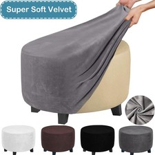 Velvet Ottoman Slipcover
