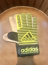 Adidas Fingersave Goalkeeper Gloves Rare Retro Vintage Football Soccer