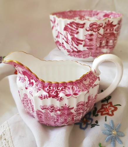 Antique copeland spode pink - spode,