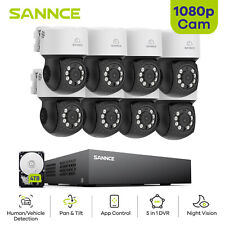SANNCE1080P PAN TILT CCTV CAMERA SYSTEM 2MP 4CH 8CH VIDEO DVR SECURITY RECORDING