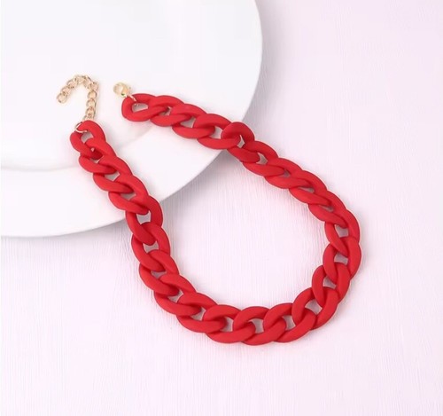 Chunky necklace choker curb - chunky,