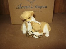 SHERRATT & SIMPSON LABRADOR PUPS WITH SLIPPER