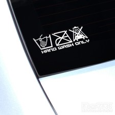 Hand Wash Only Sticker Decal