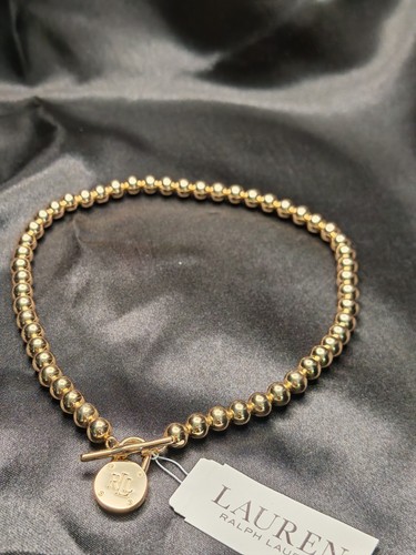 Gold tone beaded padlock - gold-tone,