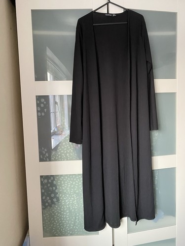 Boohoo black ribbed maxi - boohoo,