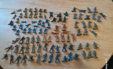 Bundle Of 99 X Vintage 1970s-1980s Plastic Toy Soldiers Airfix Unpainted German