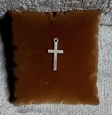 Crucifix Cross small stainless steel  Pendant charm  Jesus Small 🇬🇧 SELLER 
