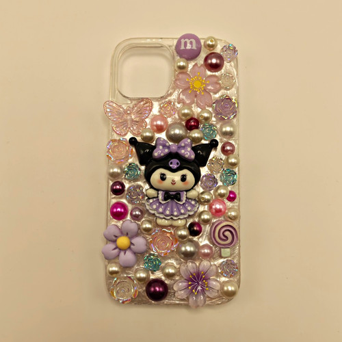 Kuromi sanrio clear phone case - clear,