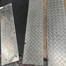 Used Chequer Plating Sheets Various Length Stainless Steel & Aluminium