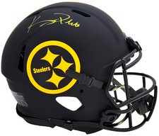 SALE! Kenny Pickett Auto Steelers Eclipse Black Full Size Auth Speed Helmet BAS