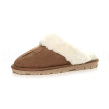 Womens ladies winter fur lined luxury comfortable gift snug slippers mules size