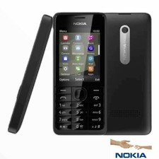 Nokia Asha 301 (New)- Black (Unlocked) Mobile Phone- Warranty.UK Seller