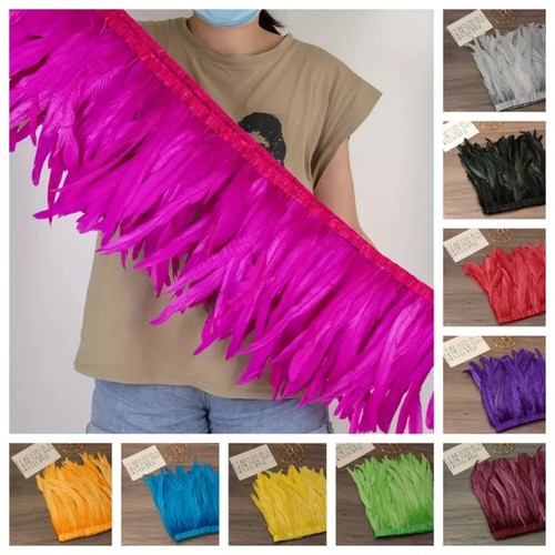 Metres rooster feather trim - 2,