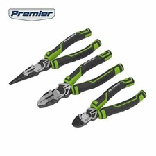 Sealey Premier Tools AK8376HV 3-Piece High Leverage Pliers Set  Hi-Vis Green