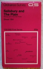 Ordnance Survey 1:50000 First Series Map 184 Salisbury & The Plain