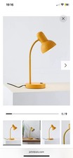 John Lewis Brandon Desk Lamp Mustard In Excellent Working Condition