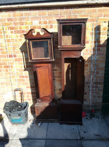 Long case clock cases - cases, x2