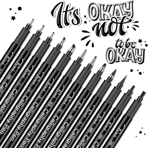 Calligraphy pens 12pcs - pens,,