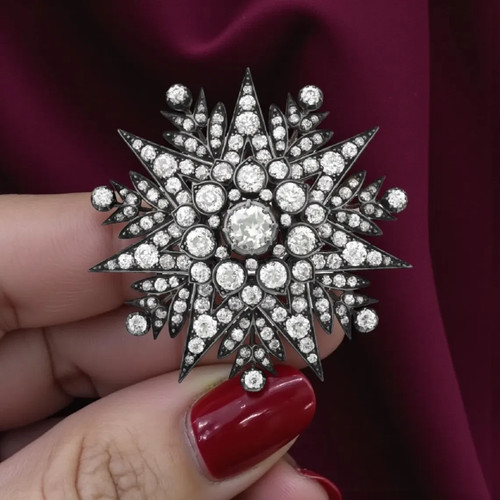 Vintage star brooch pin - vintage,