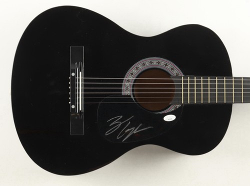 Black acoustic guitar - black,