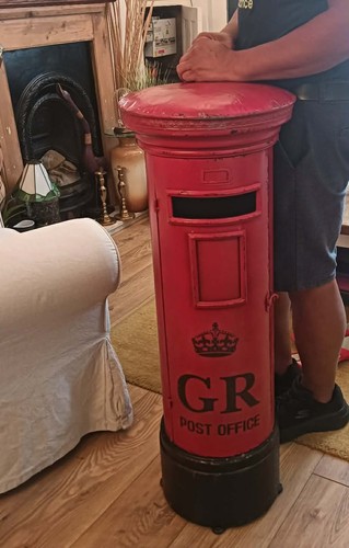 98cm post pillar letter box - letter,