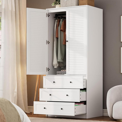 Wardrobe armoire wooden - 70",
