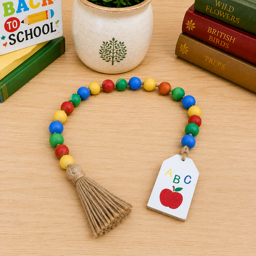 Back school bead garland - back,
