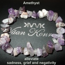 CHAKRA CRYSTAL GEMSTONE BRACELET WITH NATURAL STONE CHIPS & BEADS LADIES & MENS