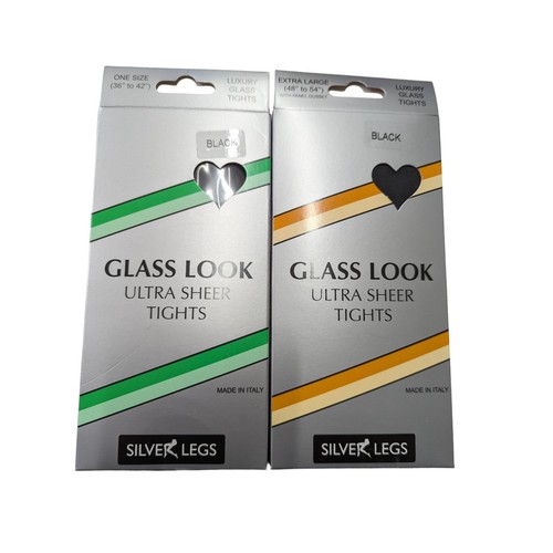 Silver legs ultra sheer glass - silver,