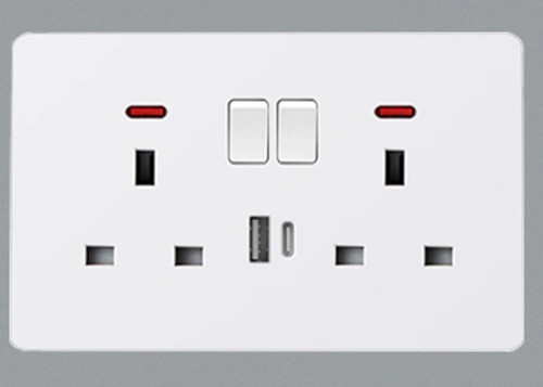 Generic white plug - generic, socket