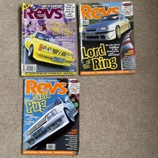 3x REVS Car Magazines 1996 / 1998 max power 
