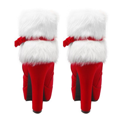 Pair xmas boot high - xmas,