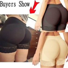 UK FAKE ASS Women Butt and Hip Enhancer Booty Padded Underwear Pants Shaper NEW