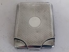 Solid Silver Match Case. Fully