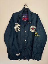 RANGERS 1992/1993 FOOTBALL CAMPRI HOODED RAIN JACKET SHIRT JERSEY SIZE L ADULT
