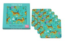 Rex London CHEETAH COASTERS (SET OF 4)