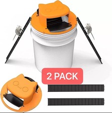 2Pack Black Slide Bucket Lid