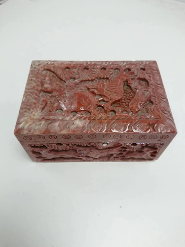 Vintage hand carved red - vintage,