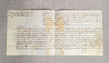 Antique 1683 vellum - 1683, property
