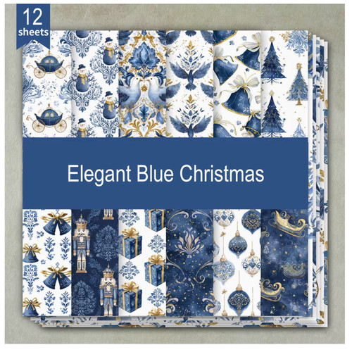 Elegant blue christmas craft - christmas,
