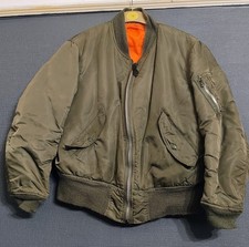 Vintage Alpha MA-1 Flight Jacket Reversible Bomber USAF