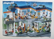 Playmobil Double Sided Poster ~Hospital Clinic Playset 4404 / Emergency Vehicles