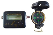 Satellite finder compass - satellite, &