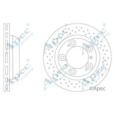 2x Brake Discs Vented Grooved