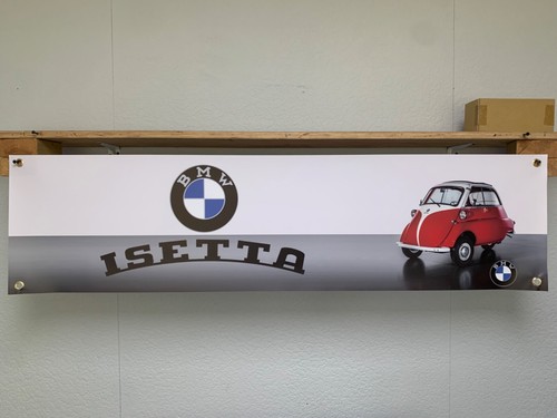 Isetta bubble car - car, banner