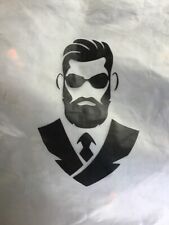 SIIMHWRSS XL navy hoody. Full zip. Orange detail. New, never worn, with bag