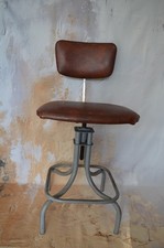 Mid Century Industrial Factory Machinists Swivel Chair