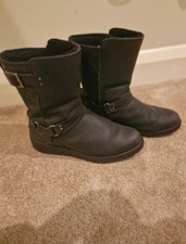 Ugg Suede/leather Boots Size